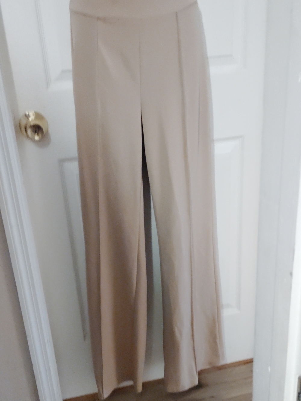 STEPS, Wide Leg High-Waist Pants in Taupe